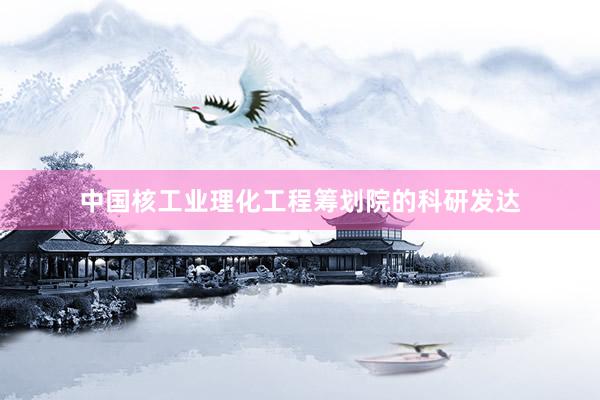 中国核工业理化工程筹划院的科研发达